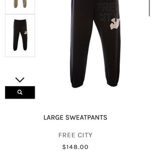 FREECITY LARGE SWEATPANTS